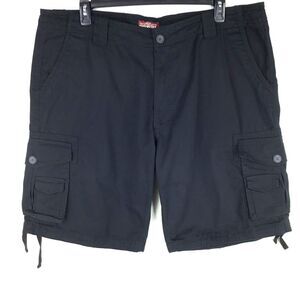 Match & Matchstick Cargo Shorts Size 44 Skateboarding Black 11" Inseam 8-Pocket
